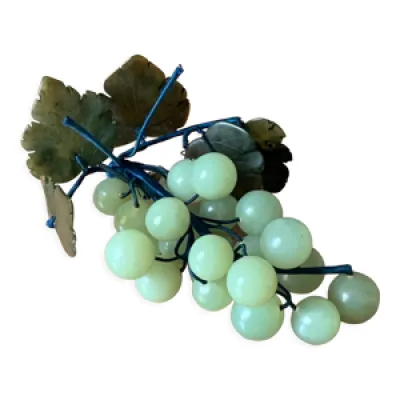 Grappe de raisins décorative - jade