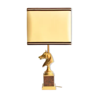 Lampe en bronze dorée - cheval