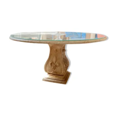Table en marbre  avec - 135cm
