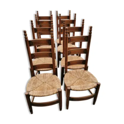 Série de 6 chaises provençales
