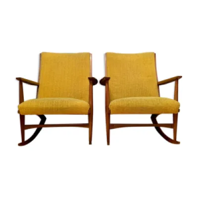 paire de chaises berçantes, - 1950