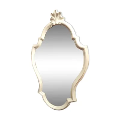 Miroir style Louis XV - gris patine
