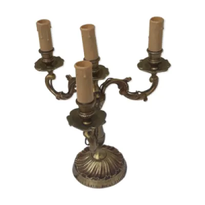 Lampe chandelier en bronze - feux