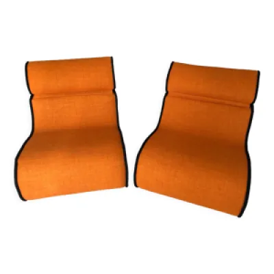 Canapé / fauteuil club - orange