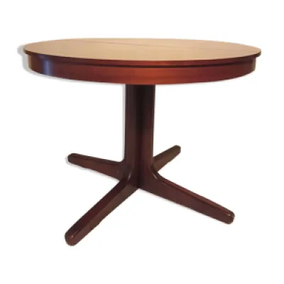 Table vintage ronde acajou - central