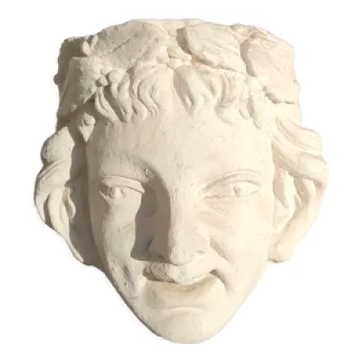 Ancien visage en plâtre - antique