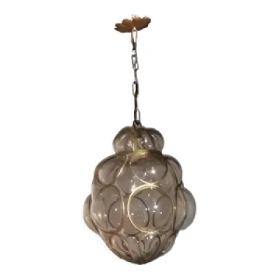 Lanterne électrifiée - 1960 verre murano