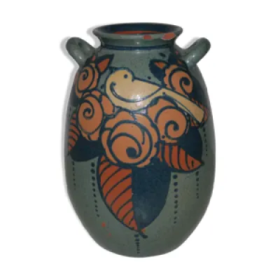 Vase ancien en terre - art nouveau