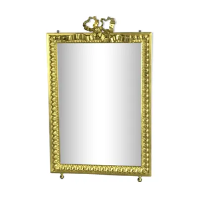 miroir biseauté en bronze - 37cm