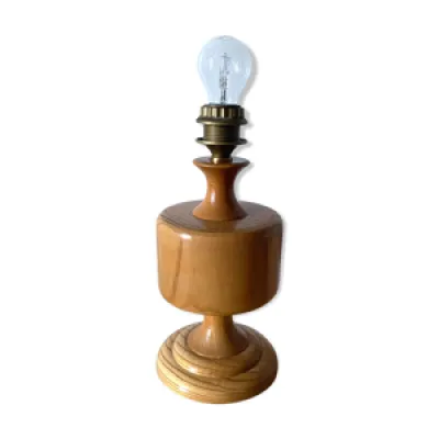 Lampe vintage en bois - clair
