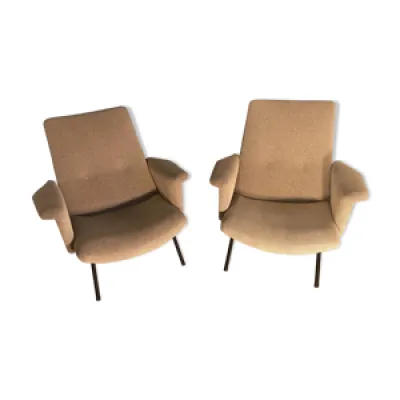 Splendide paire de fauteuils - sk660 pierre guariche