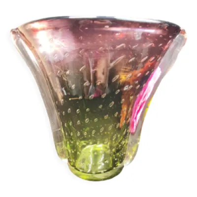 Vase en verre soufflé - bulles