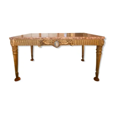 Table vénitienne bois - marbre