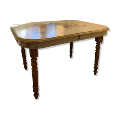 Provence table peinte - main