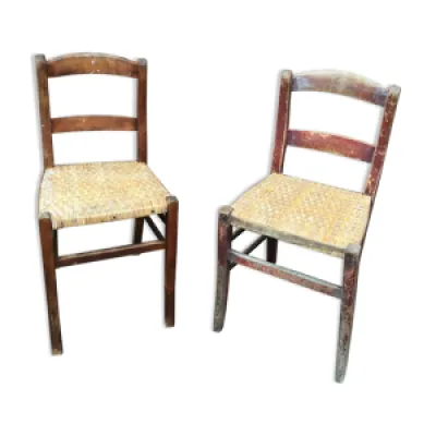 Set de 2 chaises bistrot - 1930 alsace
