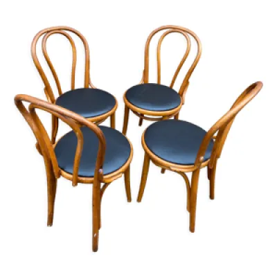 Set de 4 chaises bois - bistrot viennoise