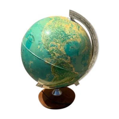 Globe vintage éclairé - ancien