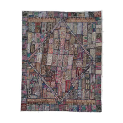 Ancien patchwork Kutch, - 190x240cm