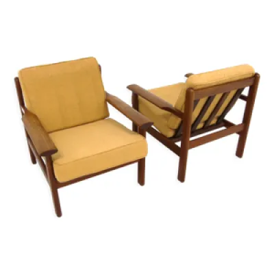 set de 2 fauteuils scandinave - 1960