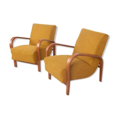 fauteuils en hêtre par - karel kozelka