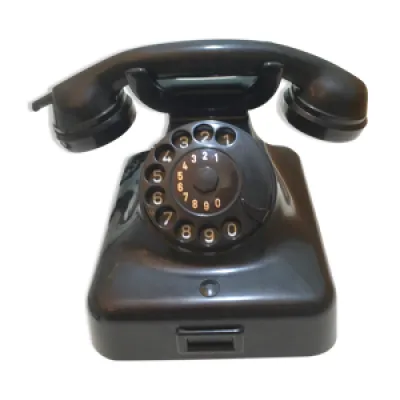 Téléphone bakelite - noire