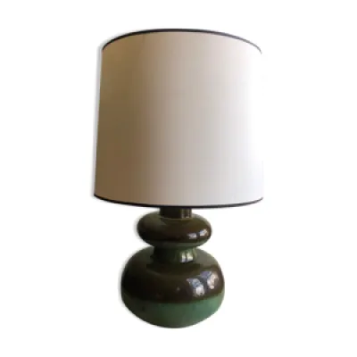 Lampe vintage céramique - verte
