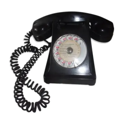 Téléphone en bakélite - noir