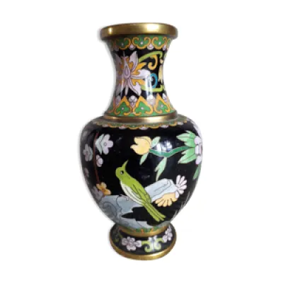 Vase vintage en émaux