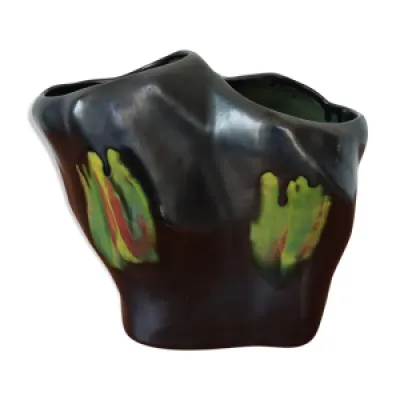 Vase céramique noire