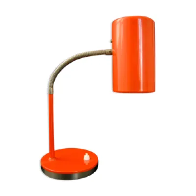 Lampe vintage 1970 métal - orange