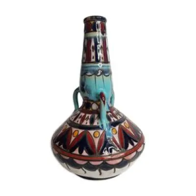 Vase en faïence coloré - ancien