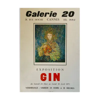 Affiche de Gin Coste-Crasnier - cannes