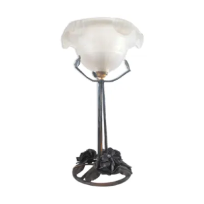 Lampe vintage vasque - design floral