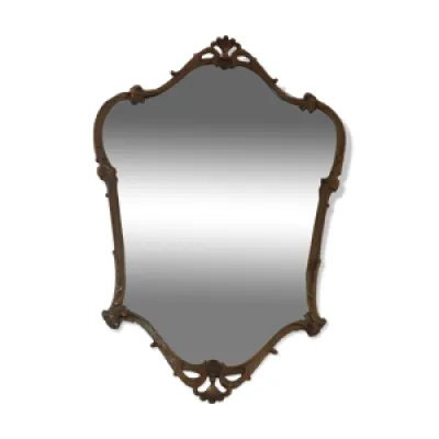 miroir mural à encadrement - bronze