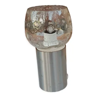 Lampe vintage 70's verre - aluminium murano