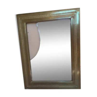 Miroir 50 x 66 cm encadrement - cuivre