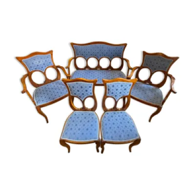 Salon Art Nouveau complet, - fauteuils
