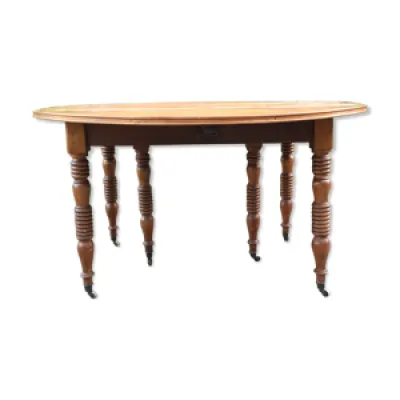 Table ovale ancienne - pieds louis