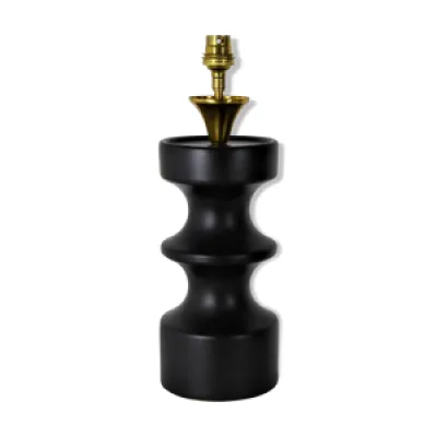 Lampe vintage en céramique - noire