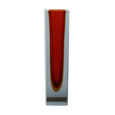 Vase vintage en verre - flavio poli murano