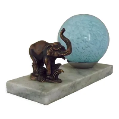 Lampe éléphant tedd - marbre