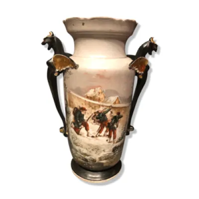 Vase faïence allemande - 19eme