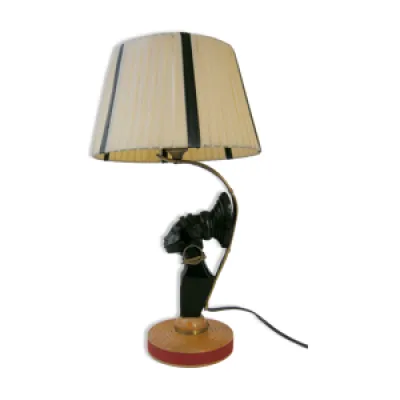 lampe vintage bois 1950