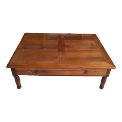 Table basse en bois de - merisier