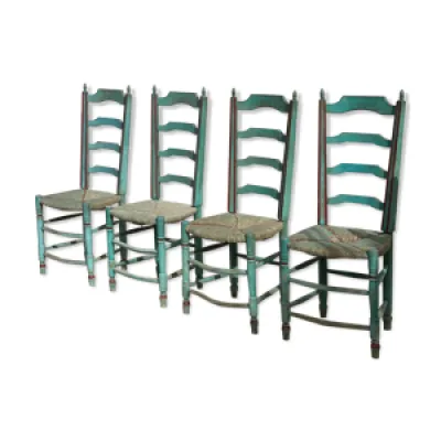 chaises style provençal - paille bois