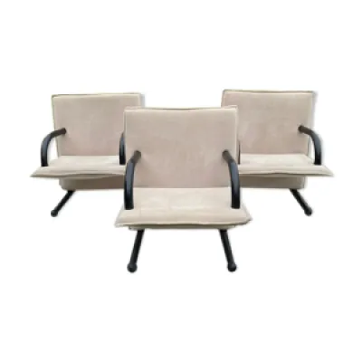 3 fauteuils modèle T - arflex 1980