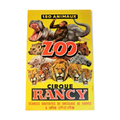 Affiche cirque Rancy