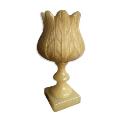 Lampe vintage albâtre - tulipe