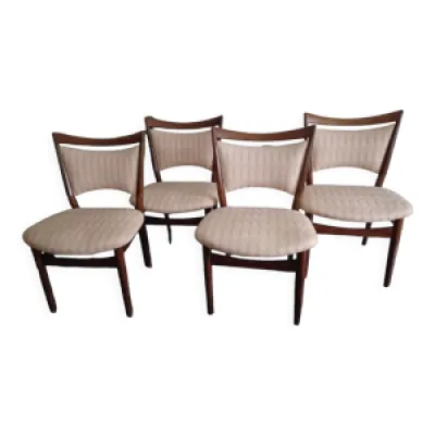 4 chaises de salle à - 1950