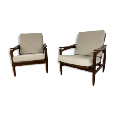 ensemble de 2 fauteuils - 1950